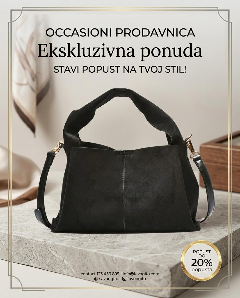 ŽENSKA TORBA – T012629 CRNA